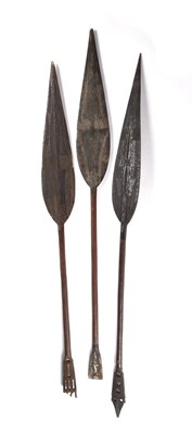 Lot 81 - Collection of hardwood paddles Oceanic,...