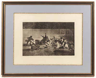 Lot 25 - After Francisco Goya Tauromaquia -Origen de...