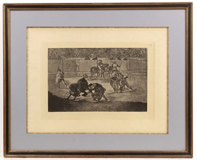 Lot 25 - After Francisco Goya Tauromaquia -Origen de...