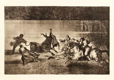 Lot 25 - After Francisco Goya Tauromaquia -Origen de...
