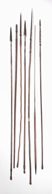 Lot 80 - Collection of fishing spears African/in the...