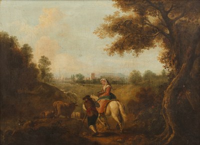 Lot 285 - Italian School (18th century) Figures in a...