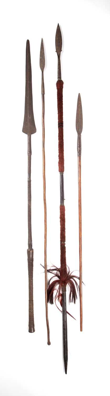 Lot 79 - Collection of spears 19th Century, to include...