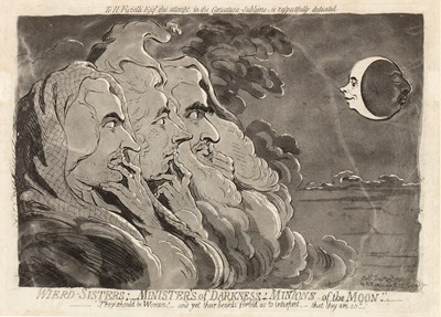 Lot 12 - James Gillray 'Wierd (sic) Sisters: Ministers...