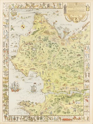 Lot 13 - Jo Mora The Monterey Peninsula, lithograph in...