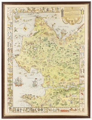Lot 13 - Jo Mora The Monterey Peninsula, lithograph in...