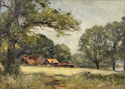Lot 195 - Joseph Rendell (1872-1955) Country landscape...