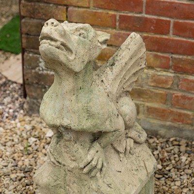 Lot 1528 - A sculpture in the form of a winged beast