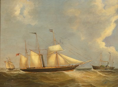 Lot 118 - 19th Century English School study of sailboat...