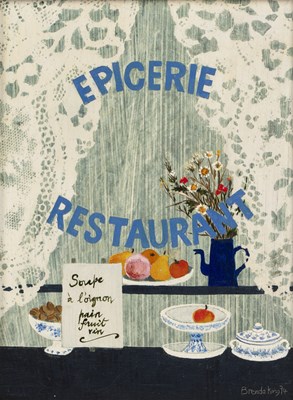 Lot 205 - Brenda King (1934-2011) 'Cafe Window', signed...