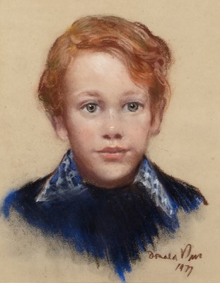 Lot 123 - Donald Pass (1930-2010) Portrait of a young...