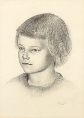 Lot 124 - Andrew Gemmill (20th century) Portrait of a...