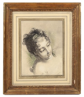 Lot 16 - After François Boucher Head of a young girl,...