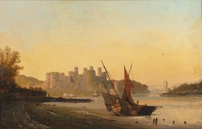 Lot 232 - James Francis Danby (1817-1875) Conway Castle...