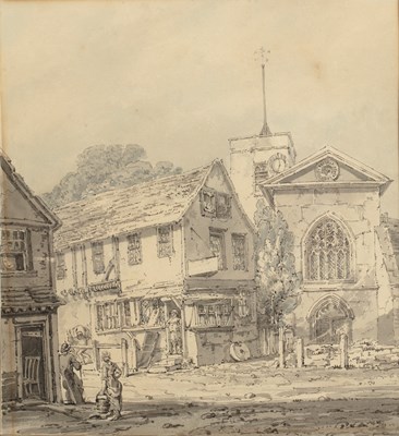 Lot 233 - Attributed to Henry Edridge (1768-1821) A...