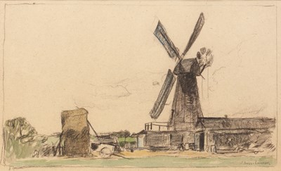 Lot 243 - James Kerr-Lawson (1864-1934) A farmstead with...