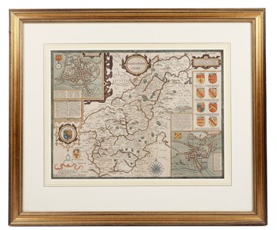 Lot 28 - John Speed 'Northamtonshire', engraving, inset...