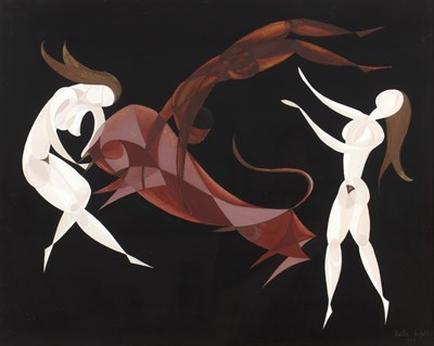 Lot 206 - Kata Heldt (20th Century School) 'Three nude...