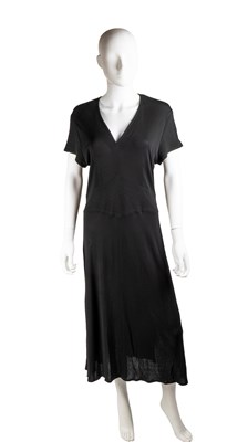 Lot 290 - A JEAN MUIR, 1980’s, long black dress with...