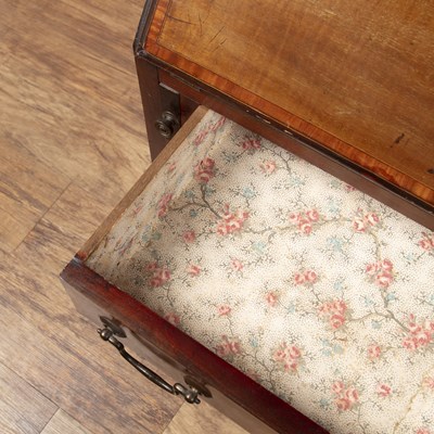 Lot 54 - Mahogany and satinwood bureau bookcase...