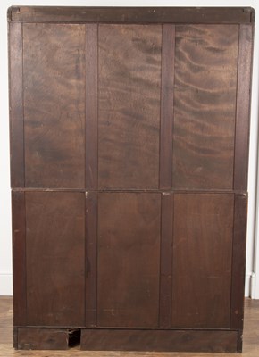 Lot 56 - Pair of mahogany and satinwood library...