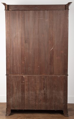 Lot 50 - Mahogany and inlaid linen press Edwardian,...