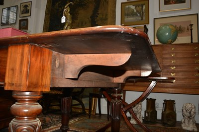 Lot 60 - Mahogany extending dining/pembroke table 19th...