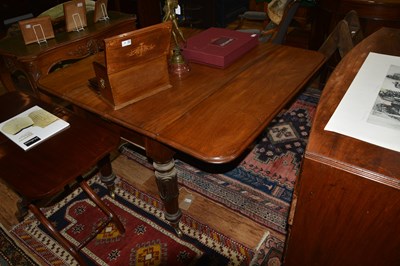 Lot 60 - Mahogany extending dining/pembroke table 19th...