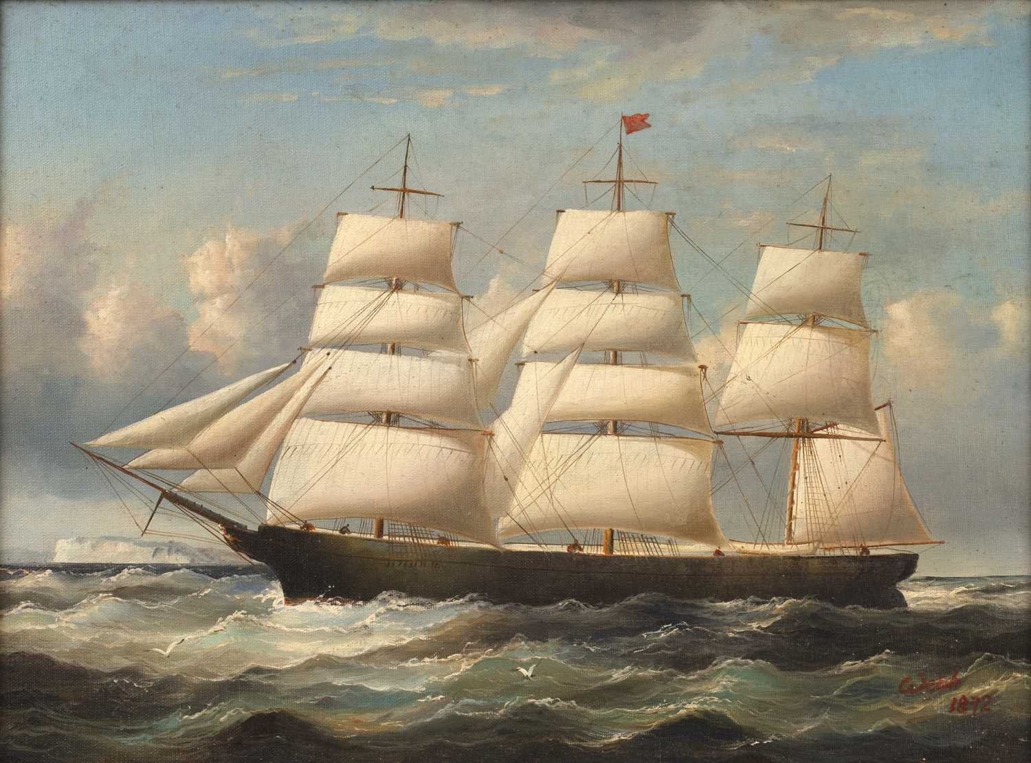 Lot 164 - Reproduction painting in the style of James...