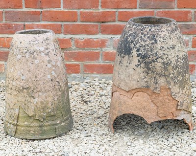 Lot 1382A - Two terracotta rhubarb forcers