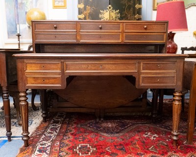 Lot 361A - A 19th century Continental rosewood writing desk