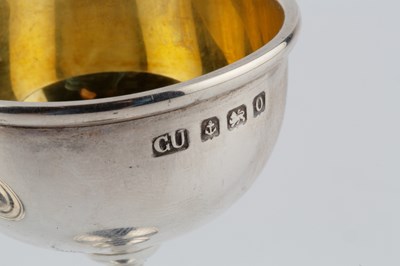 Lot A George V silver travelling communion set,...