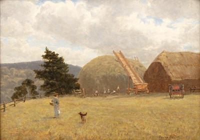 Lot 351 - Frank Walton (1840-1928) 'Hay Field, Leith...