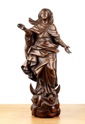 Lot In the 16th/17th Century style walnut model of...