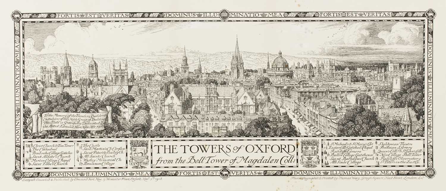 Lot 35 - Edmund Hort New The Towers of Oxford from the...