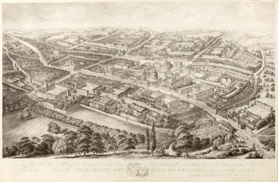 Lot 35 - Edmund Hort New The Towers of Oxford from the...