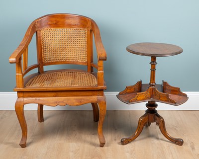 Lot 251 - Two items of furniture, a table and a chair