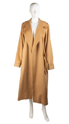 Lot 295 - A Max Mara, Italy long camel coloured coat...