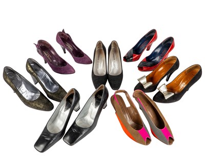 Lot 350 - Seven pairs of CHARLES JOURDAN, Paris shoes,...