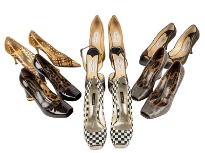 Lot 341 - Seven pairs of heels by DOLCE & GABBANA &...