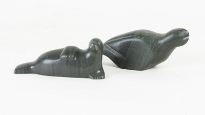 Lot 74 - Two Inuit seal carvings