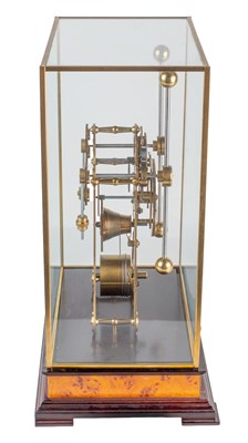 Lot 1017 - A reproduction grasshopper, single fusee, skeleton clock