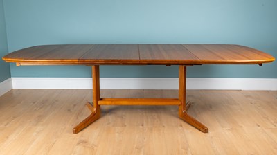 Lot 1212 - A set of eight teak G Plan dining chairs together with a 'D-Scan' table