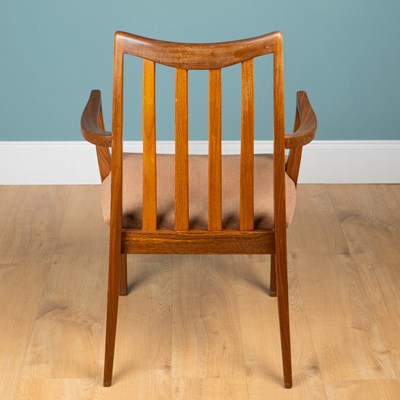 Lot 1212 - A set of eight teak G Plan dining chairs together with a 'D-Scan' table