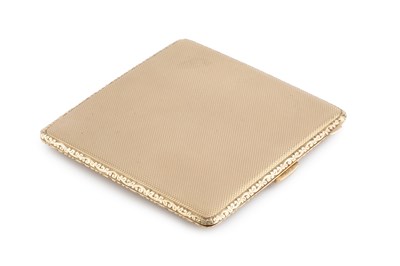 Lot 233 - A 9ct gold cigarette case, of hinged...