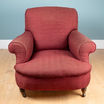 Lot A Victorian-style armchair