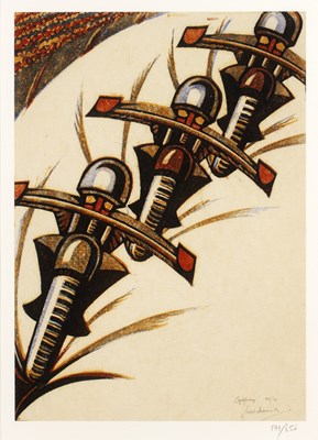 Lot 193 - After Sybil Andrews (1898-1992) 'Speedway',...