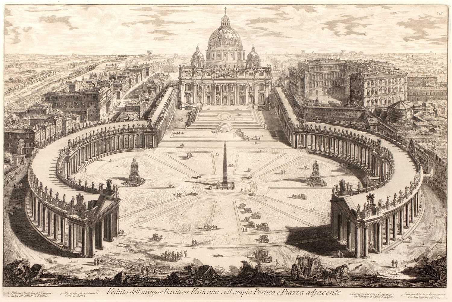 Lot 29 - Giovanni Battista Piranesi Veduta dell'Insigne...