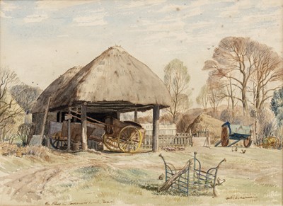Lot Stanley Roy Badmin (1906-1989) Cart Shed in...