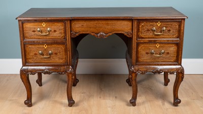 Lot 1235 - A 19th century French-style mahogany writing desk